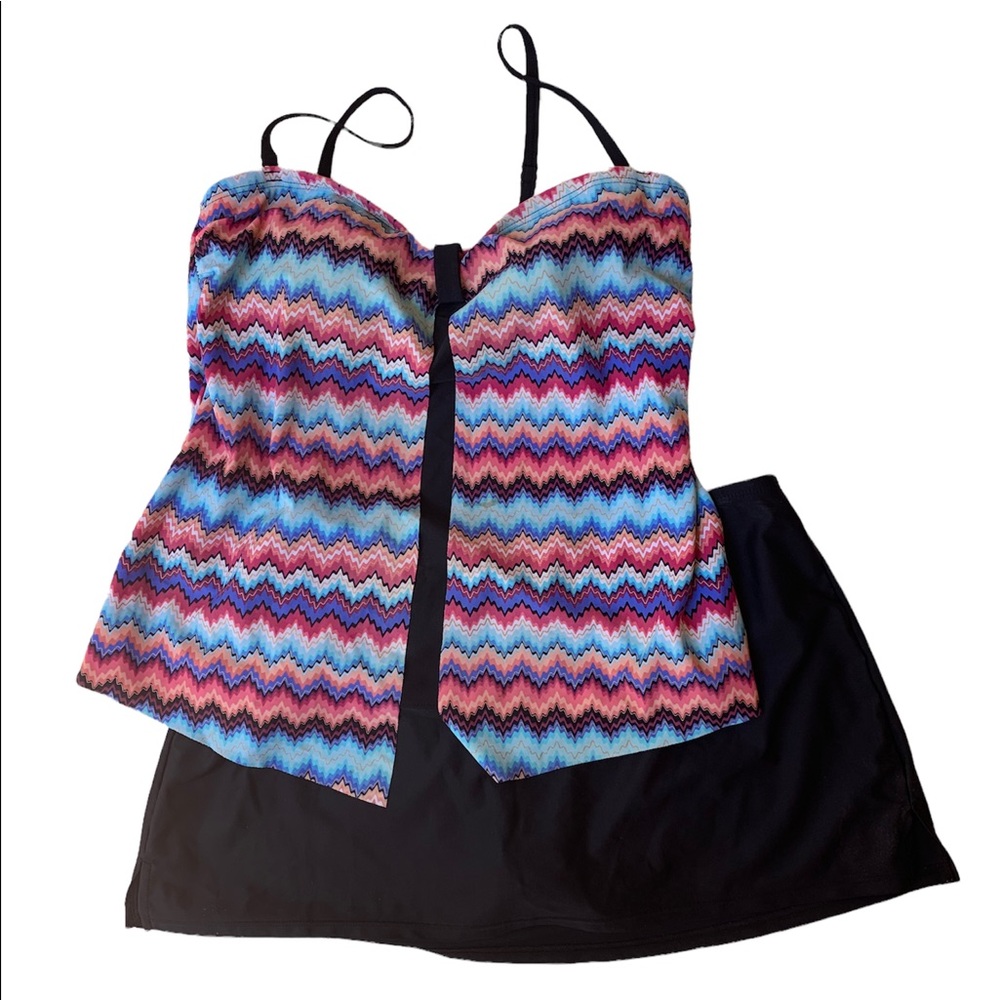 Cami Two Piece Cami Swim Suit Size Large